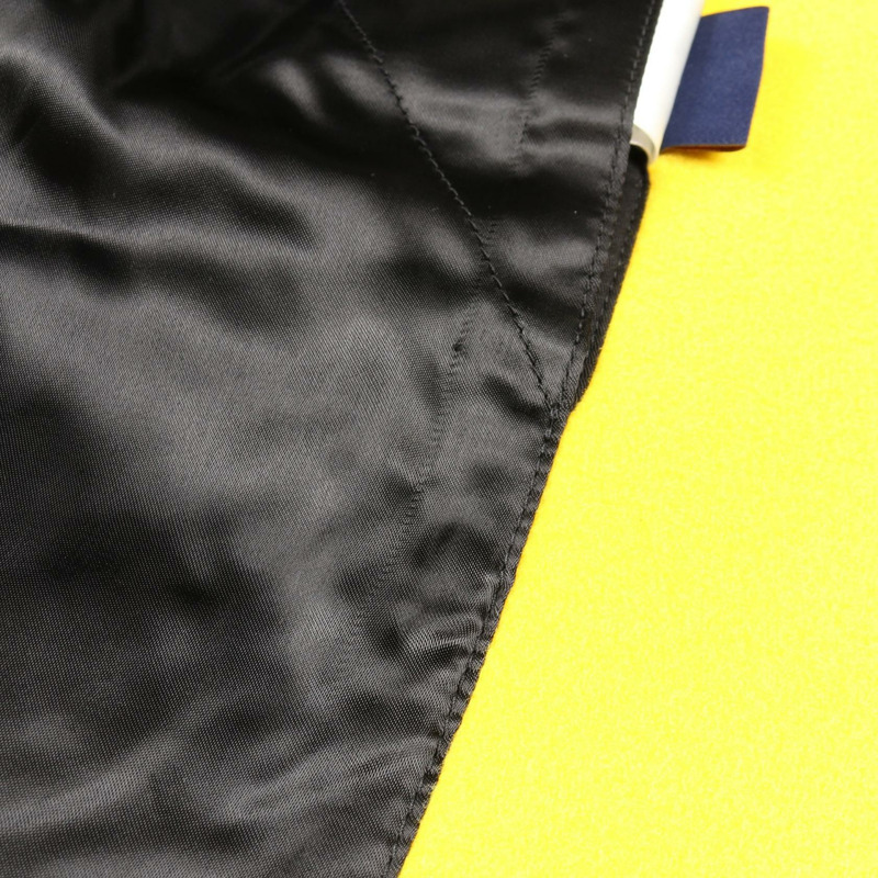 路易威登刺繡棒球夾克，羊毛皮革材質，黃色/黑色，二手男士款-7