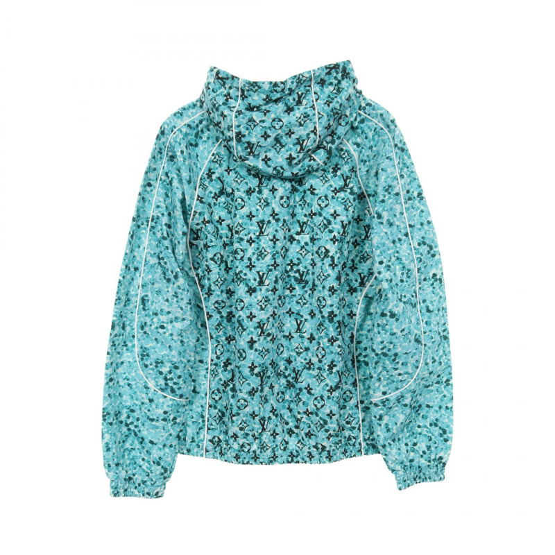 路易威登 Monogram Mountain 連帽衫，尼龍材質，藍白相間，二手男款 50 碼-1