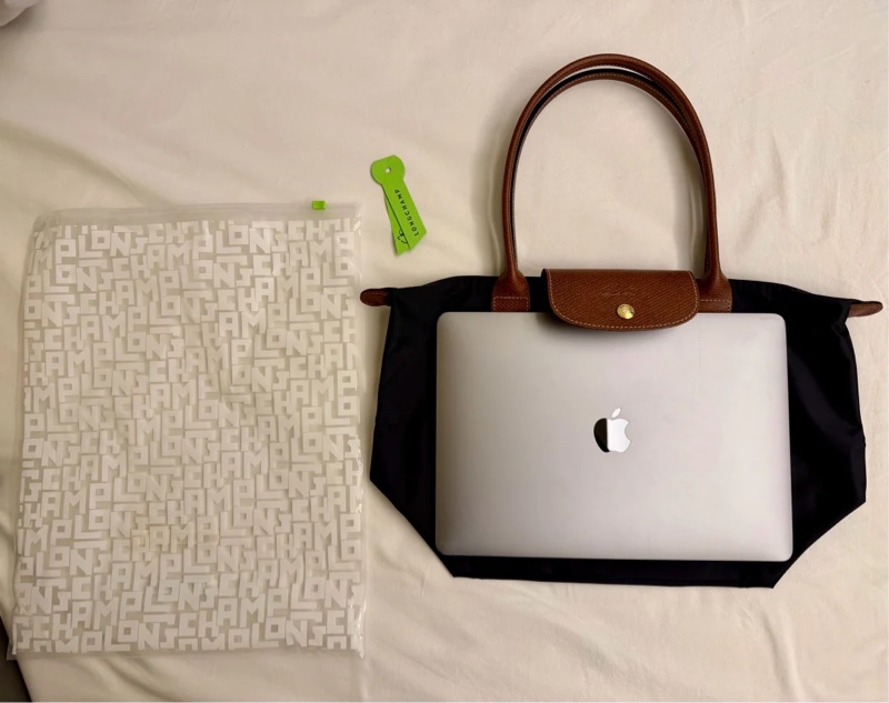 Longcharm LE PLIAGE ORIGINAL 肩揹袋 L 黑色長柄-17