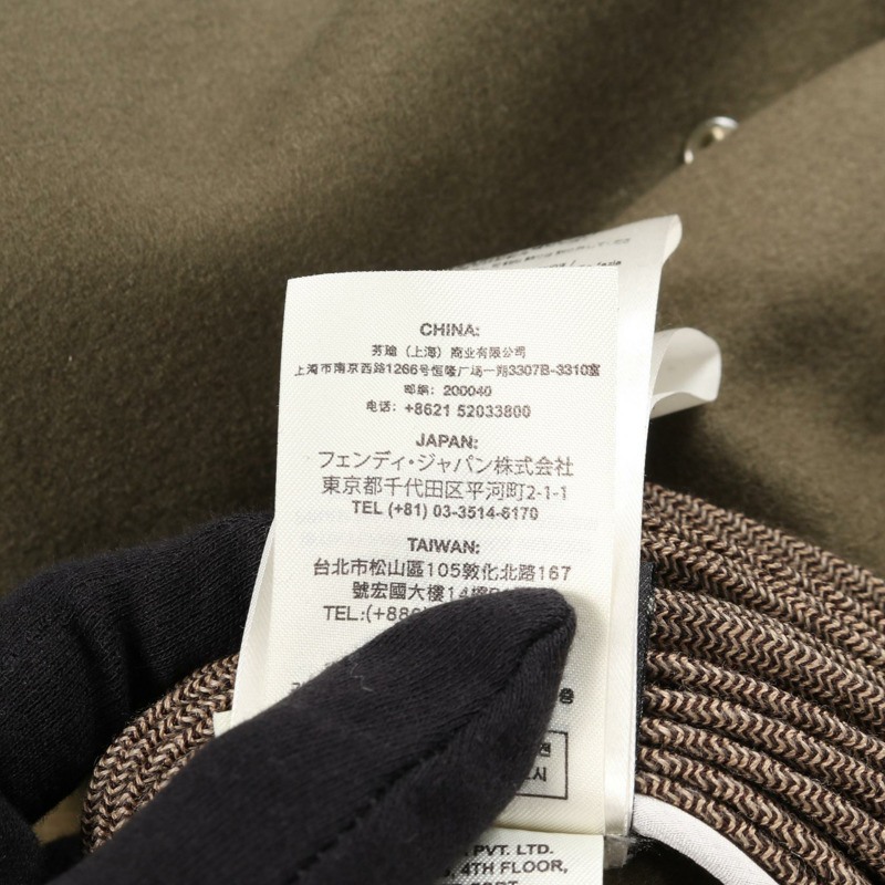 FENDI 羊毛羊絨雙排扣大衣，卡其色，二手女款，38碼-3