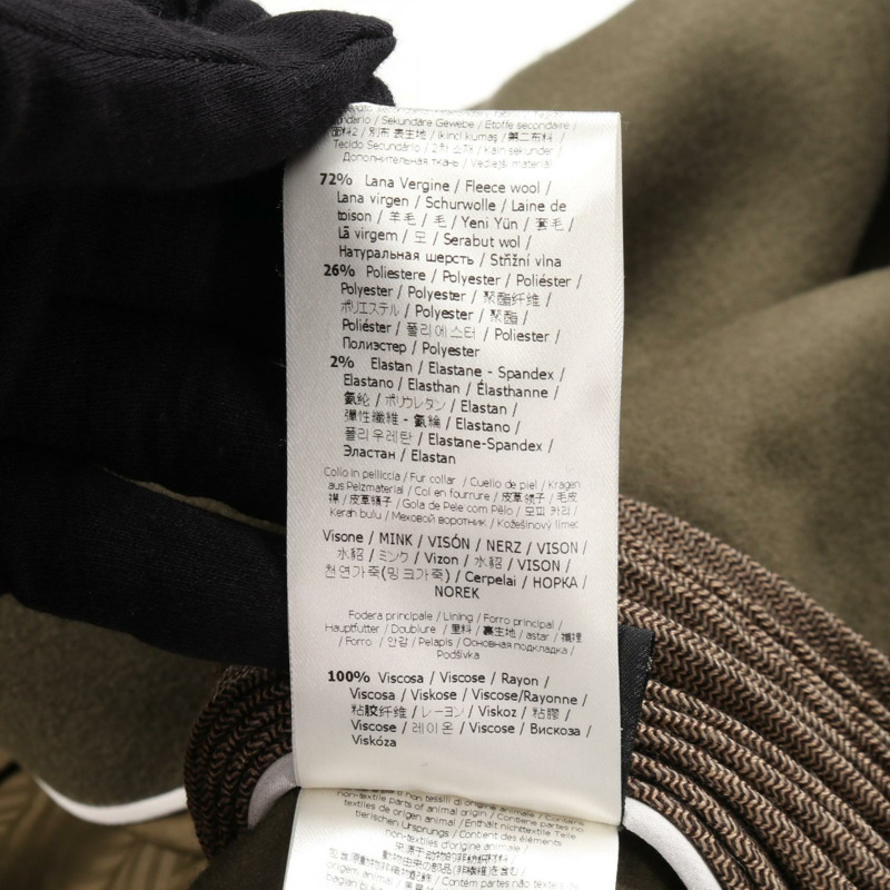 FENDI 羊毛羊絨雙排扣大衣，卡其色，二手女款，38碼-5