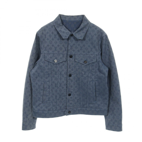 路易威登 Monogram 牛仔外套 RM192M QJQ HHA20W 棉質海軍藍 #50 二手男款