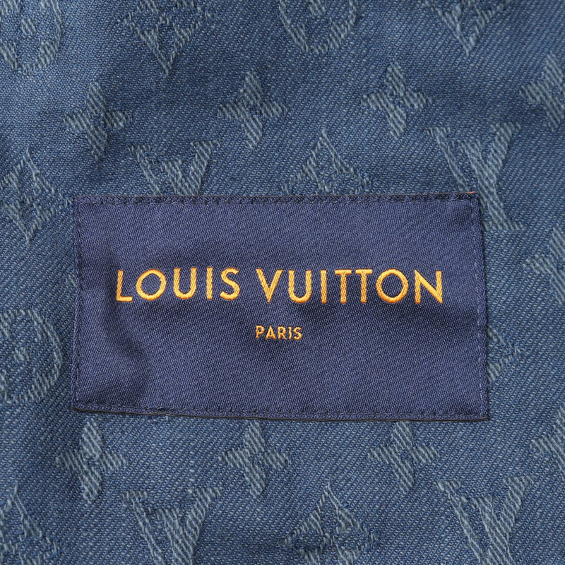 路易威登 Monogram 牛仔外套 RM192M QJQ HHA20W 棉質海軍藍 #50 二手男款-2