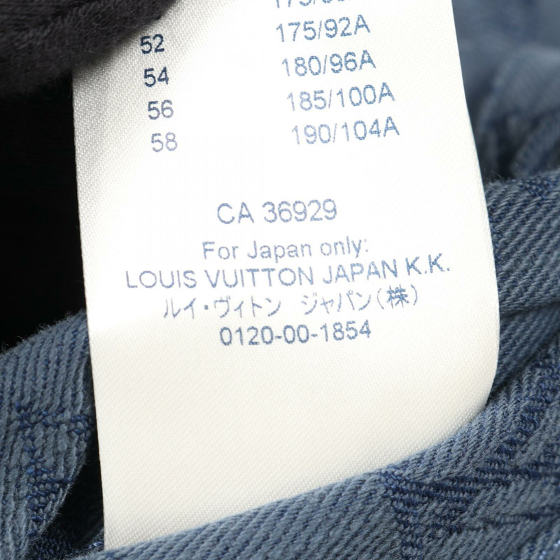 路易威登 Monogram 牛仔外套 RM192M QJQ HHA20W 棉質海軍藍 #50 二手男款-4