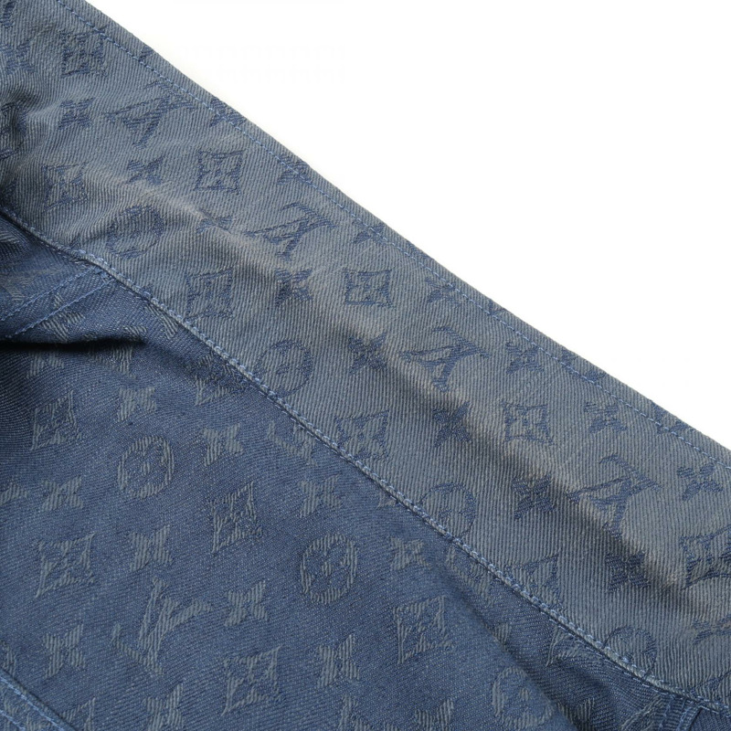 路易威登 Monogram 牛仔外套 RM192M QJQ HHA20W 棉質海軍藍 #50 二手男款-6