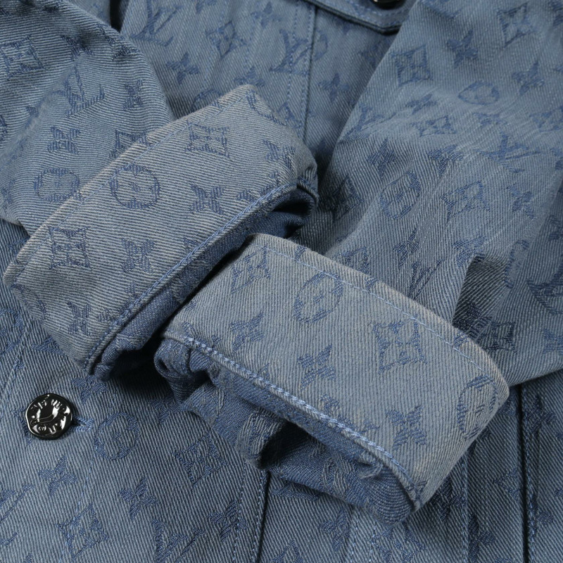 路易威登 Monogram 牛仔外套 RM192M QJQ HHA20W 棉質海軍藍 #50 二手男款-7