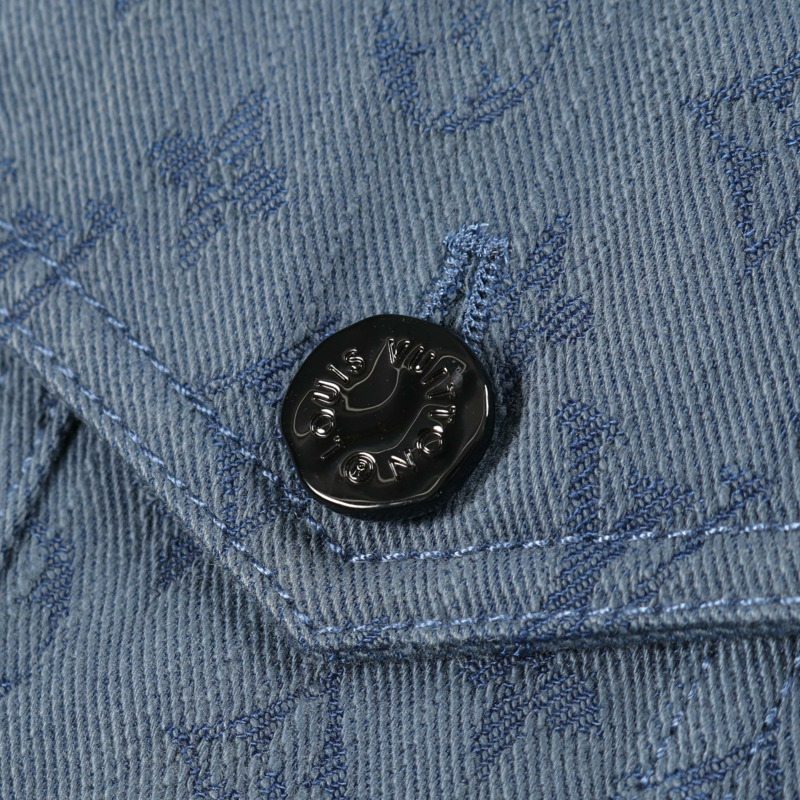 路易威登 Monogram 牛仔外套 RM192M QJQ HHA20W 棉質海軍藍 #50 二手男款-8