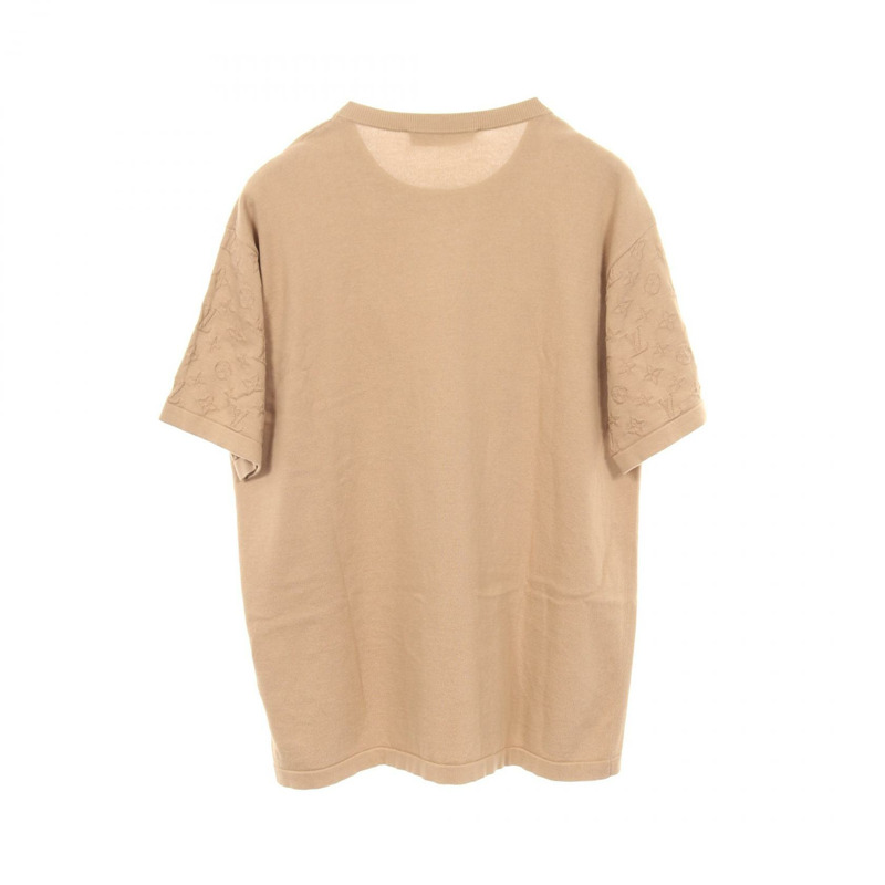 路易威登 Monogram 短袖T卹，純棉，米色，男士XL碼，二手。-1