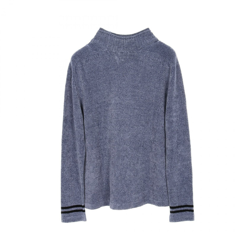 Dior Logo針織衫,人造絲棉混紡,藍色,二手男士M碼-1