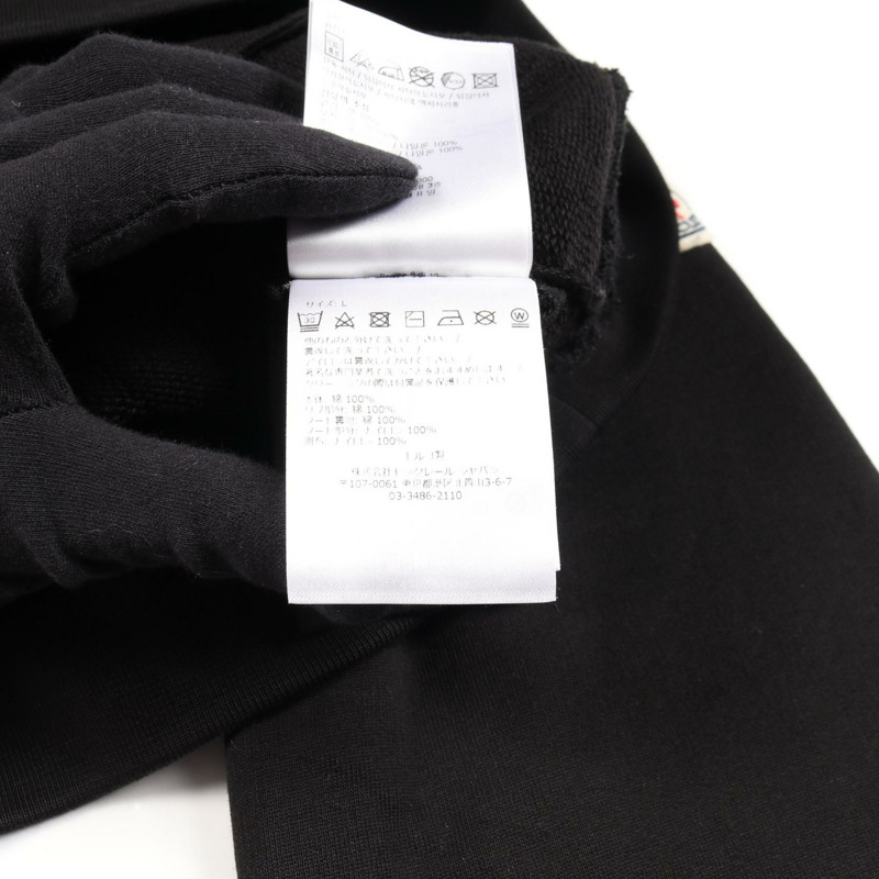 MONCLER 黑色純棉連帽衫,二手男女通用-3