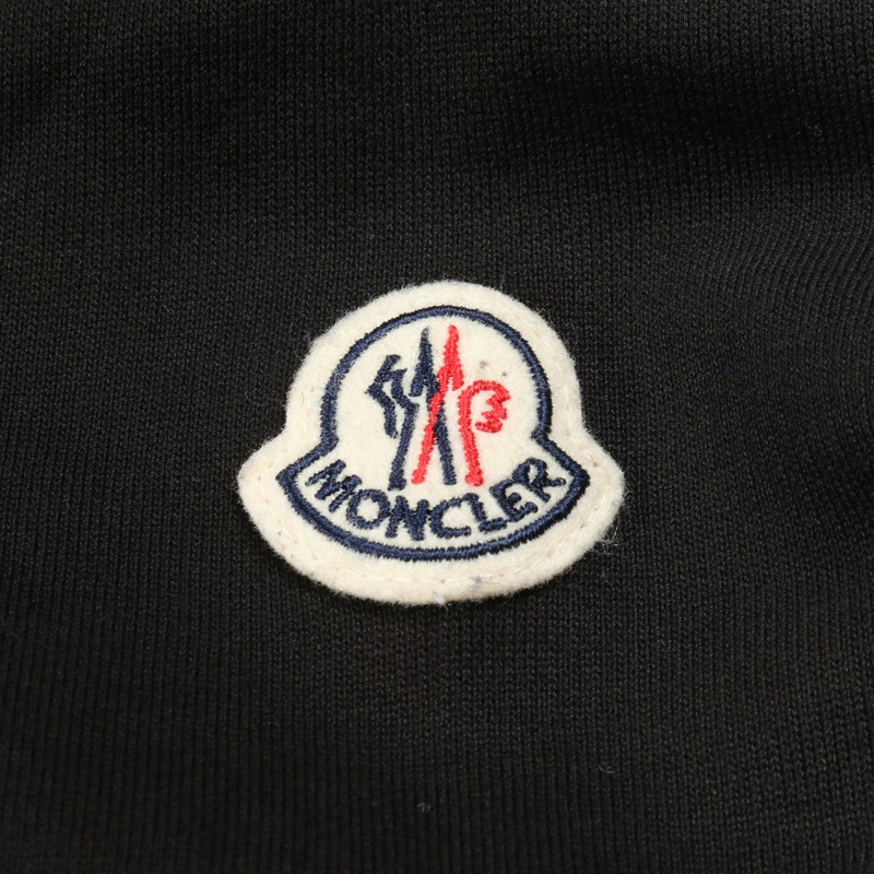 MONCLER 黑色純棉連帽衫,二手男女通用-5