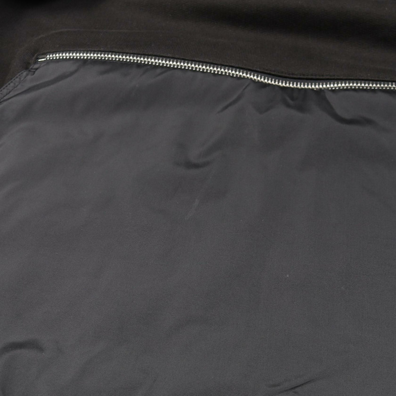 MONCLER 黑色純棉連帽衫,二手男女通用-6