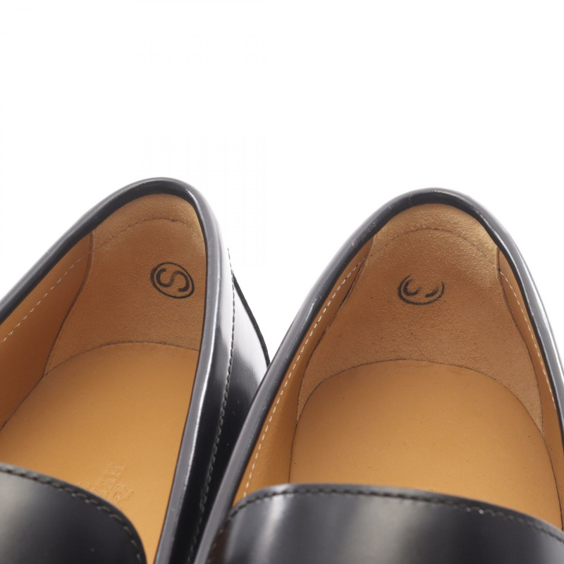 愛馬仕 Duke 男士黑色棕色真皮樂福鞋（二手）-7