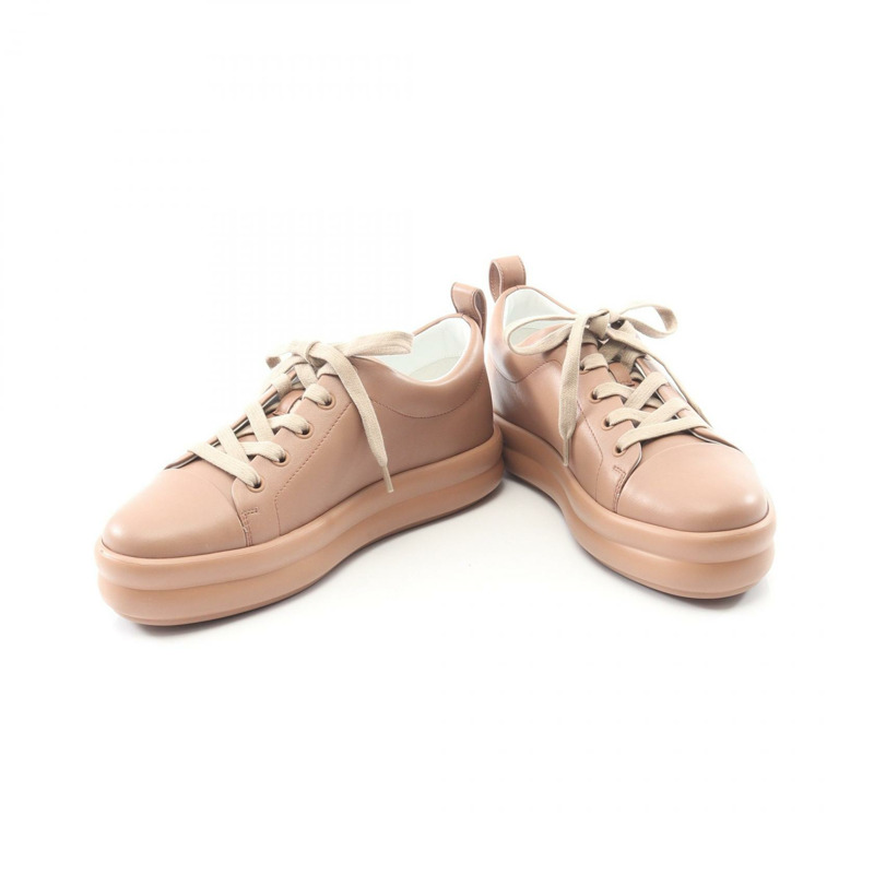 愛馬仕 Happy 運動鞋 #37 棕色皮革二手女鞋-2