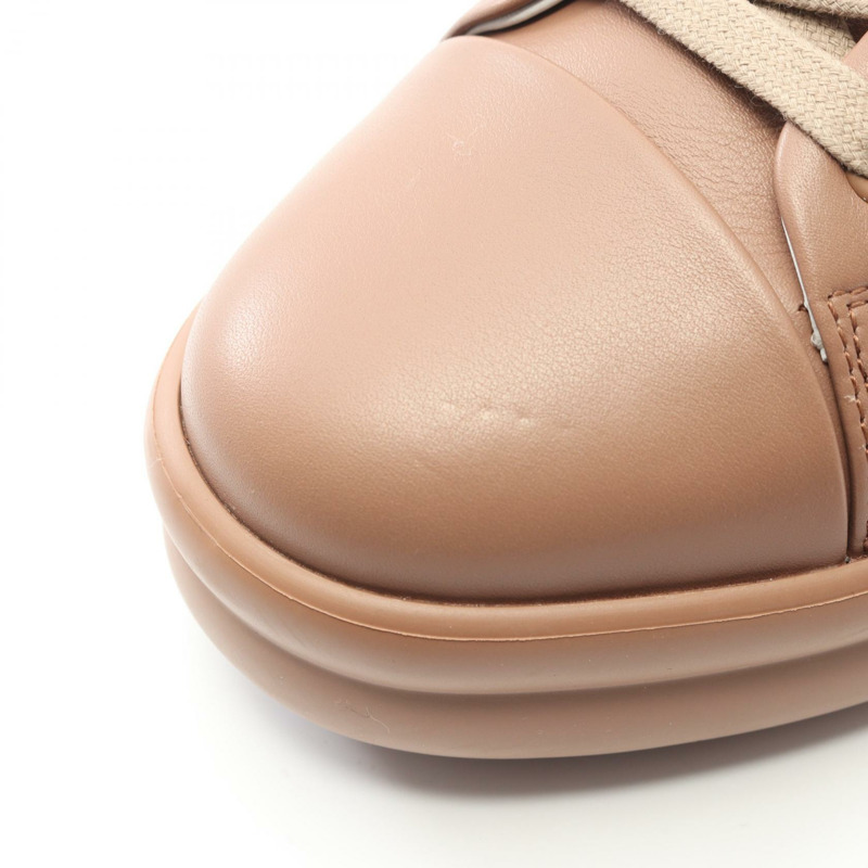 愛馬仕 Happy 運動鞋 #37 棕色皮革二手女鞋-8