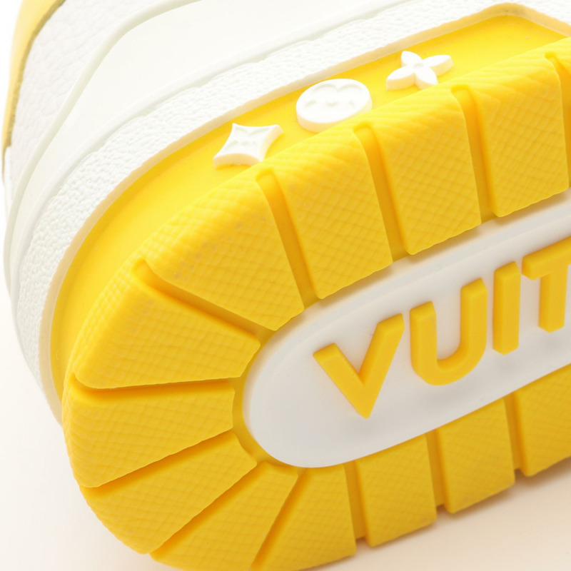 路易威登 LV 運動鞋系列 YK 皮革 白色 黃色 二手 男士 #7-7