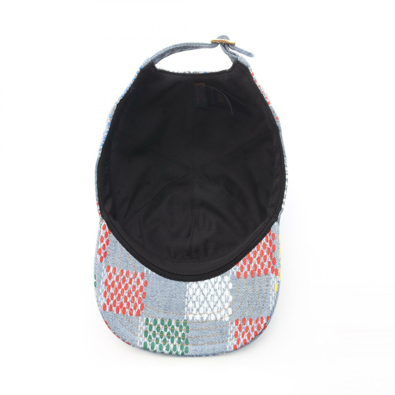 路易威登 LV 鳥形 Damier 棒球帽 M5048L 棉 藍色 多色 二手 男士-2