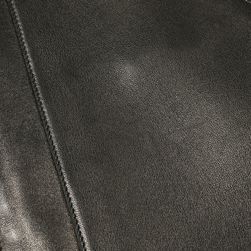 FENDI 皮革牛仔褲，羊皮材質，棕色/黑色，二手男款-6