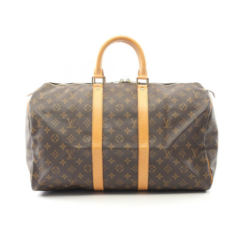 路易威登 Keepall 45 手提旅行包 M41428 Monogram 皮革 棕色 二手 LV