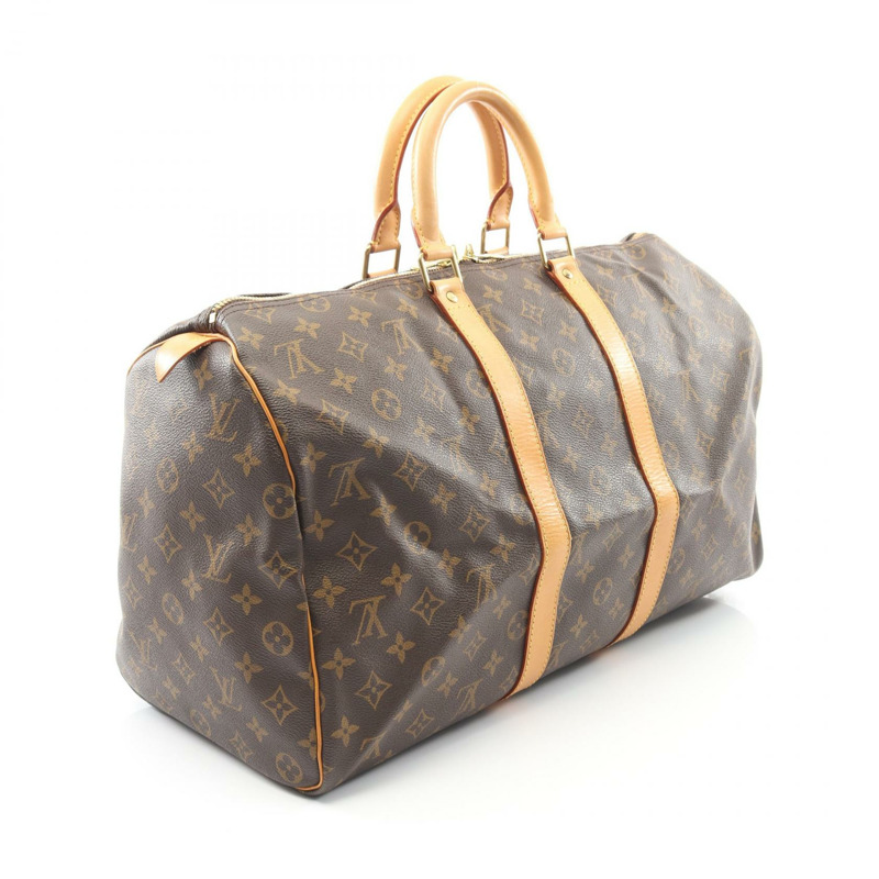 路易威登 Keepall 45 手提旅行包 M41428 Monogram 皮革 棕色 二手 LV-1