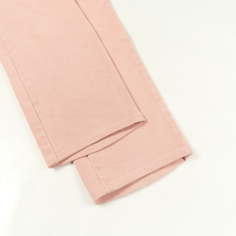 香奈兒 COCO 標誌菱格紋牛仔褲 #38 P58377V44379 棉粉紅-6