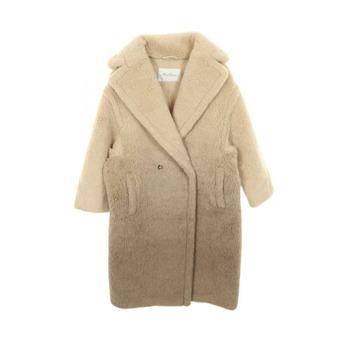 MAX MARA GATTO 泰迪熊外套 其他外套 羊毛羊駝毛 米色 灰色 二手 女款