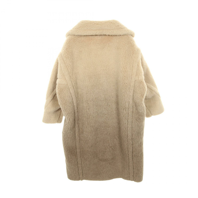MAX MARA GATTO 泰迪熊外套 其他外套 羊毛羊駝毛 米色 灰色 二手 女款-1