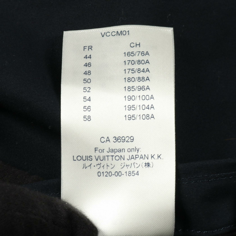 路易威登 PEACE AND LOVE 哈靈頓夾克，棉質，海軍藍，二手，男款 52 碼-3