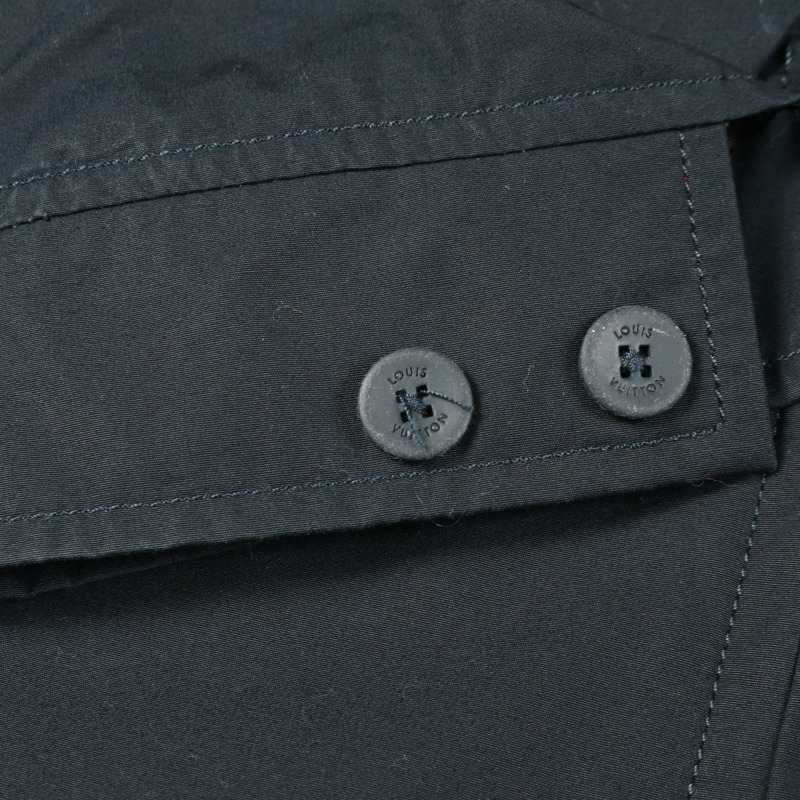 路易威登 PEACE AND LOVE 哈靈頓夾克，棉質，海軍藍，二手，男款 52 碼-11