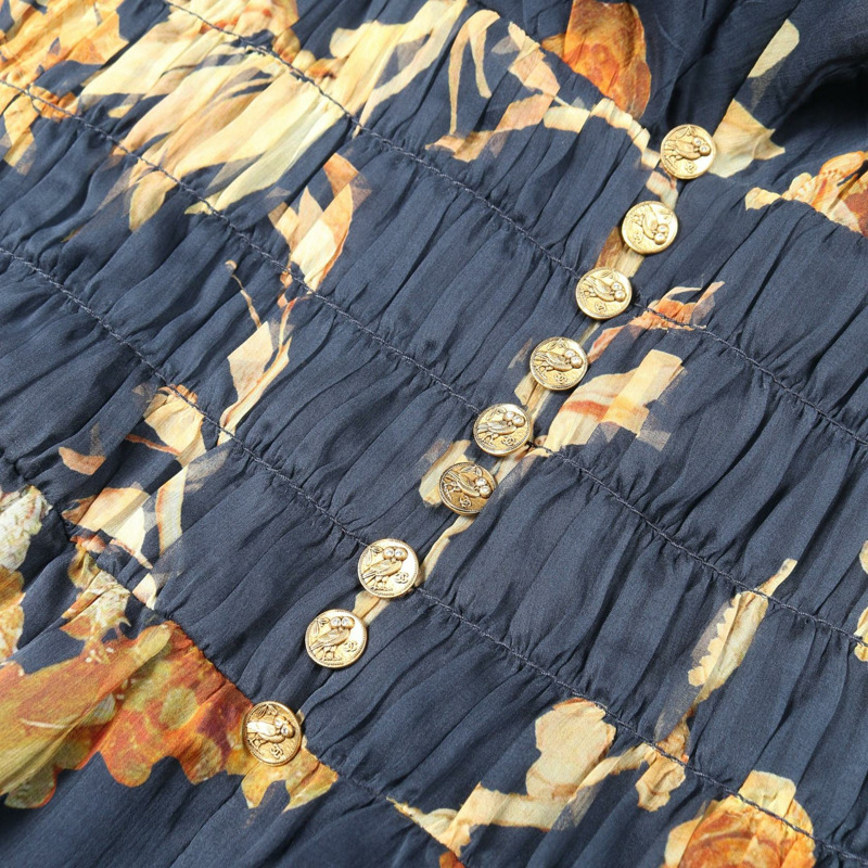 香奈兒無袖長洋裝 #42 真絲海軍藍多色二手女裝-8