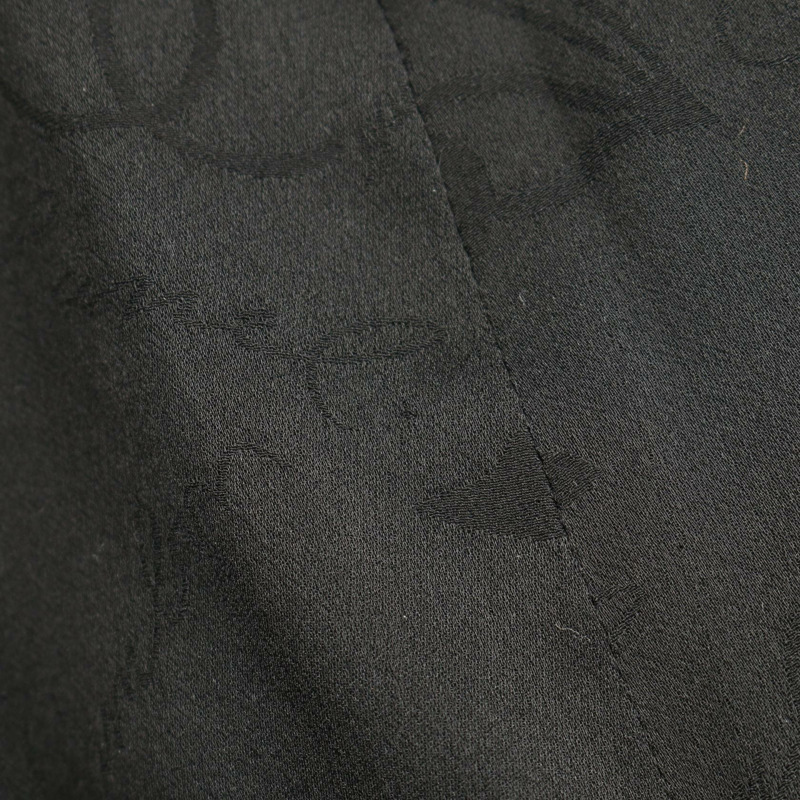 香奈兒 COCO 標誌紐扣斜紋軟呢外套 P46961V34899 尼龍羊毛棉混紡 黑色 二手 女款-6