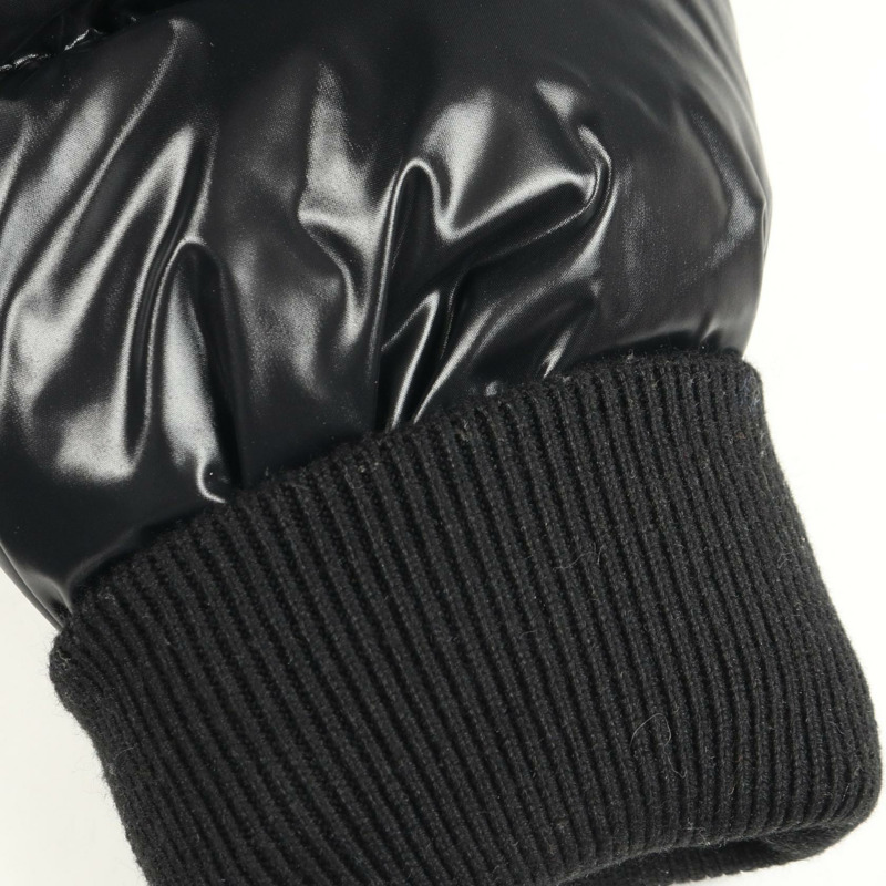 BURBERRY 可拆式logo貼花羽絨外套 #XS 連帽尼龍黑色二手-6