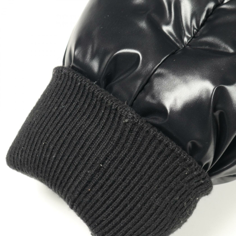 BURBERRY 可拆式logo貼花羽絨外套 #XS 連帽尼龍黑色二手-7