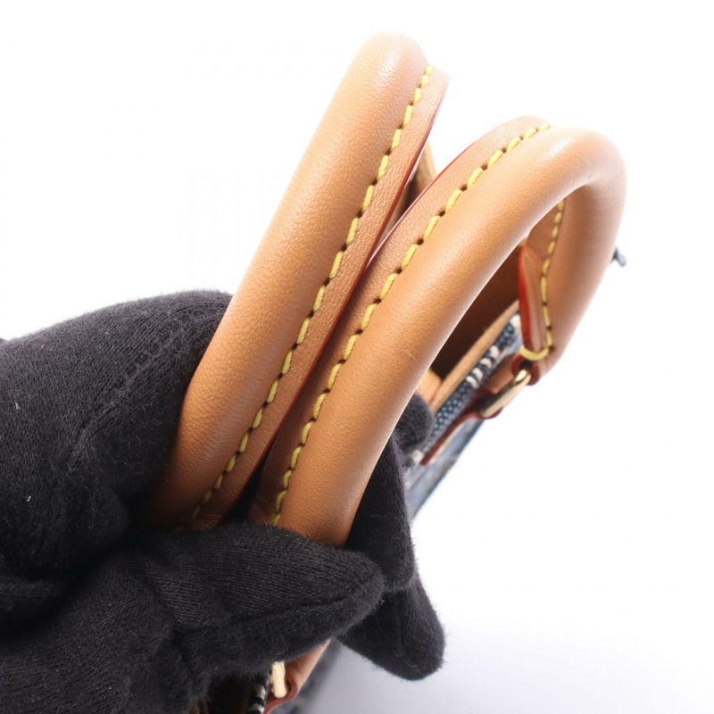 路易威登 Petite Sac Plat 單肩手提包 M80288 Monogram / 提花海軍藍-5