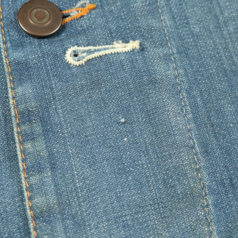 Maison Margiela 牛仔運動夾克束口襯衫 #46 棉藍色二手男式-5