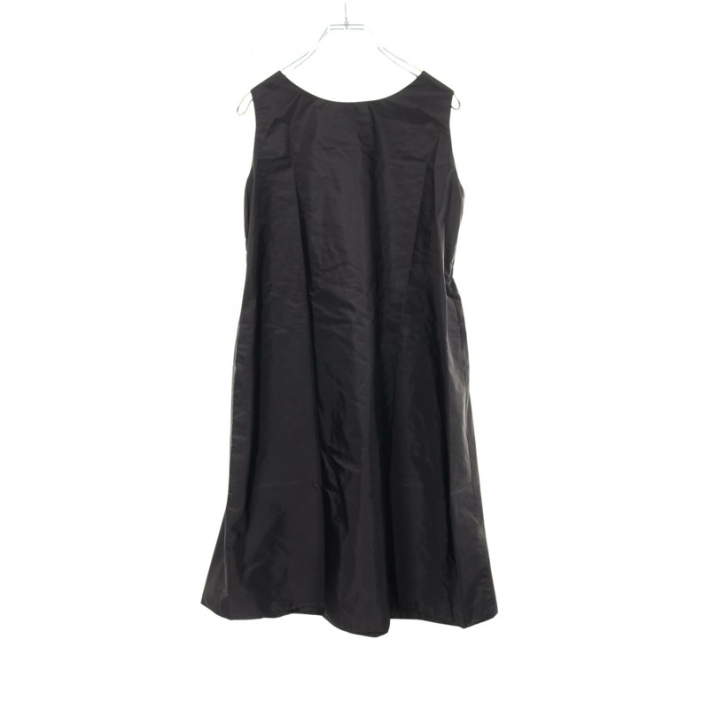 PRADA Re-Nylon 無袖洋裝 230698 黑色尼龍 logo 二手 女款 #36-1