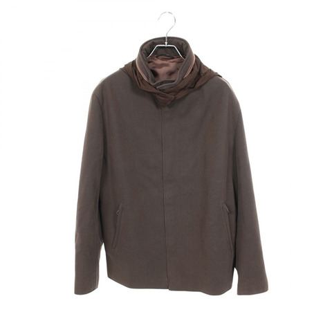 愛馬仕其他男士羊毛棉質棕色二手夾克