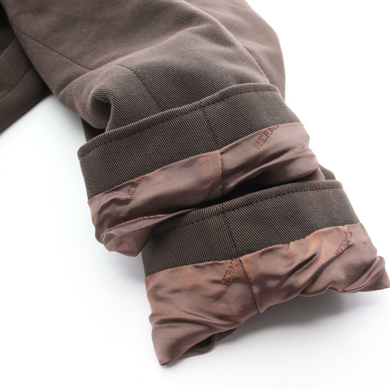 愛馬仕其他男士羊毛棉質棕色二手夾克-5