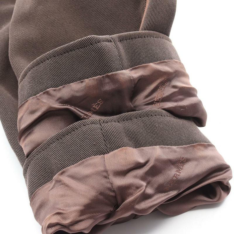 愛馬仕其他男士羊毛棉質棕色二手夾克-6