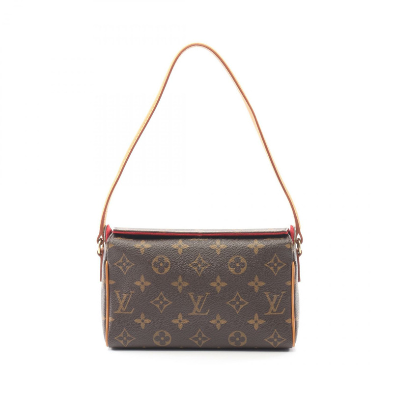 路易威登 Recital 單肩手提包 M51900 Monogram 帆布皮革棕色二手-0