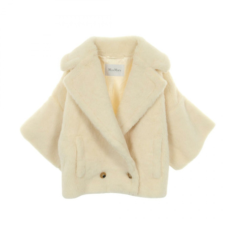 MAX MARA 泰迪熊 其他外套 羊駝毛 白色 二手 女款