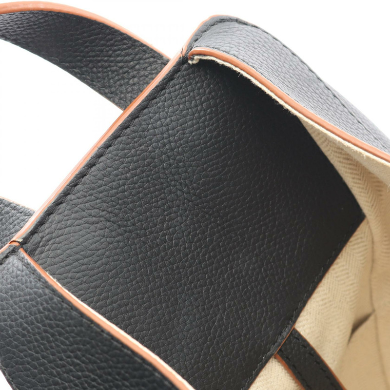 LOEWE Hammock 小號單肩手提斜背包,黑色真皮,二手女款-5