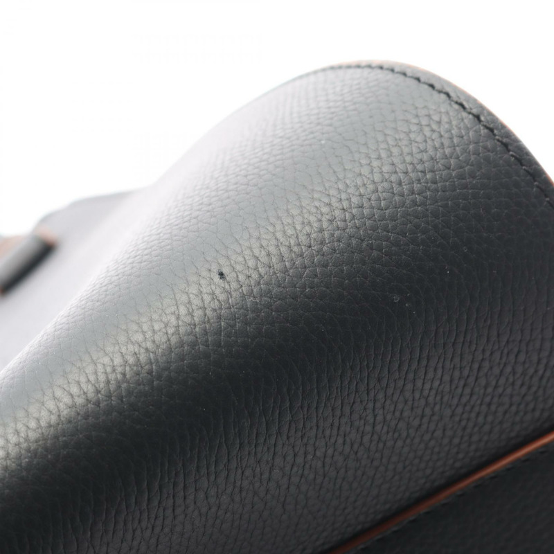 LOEWE Hammock 小號單肩手提斜背包,黑色真皮,二手女款-7