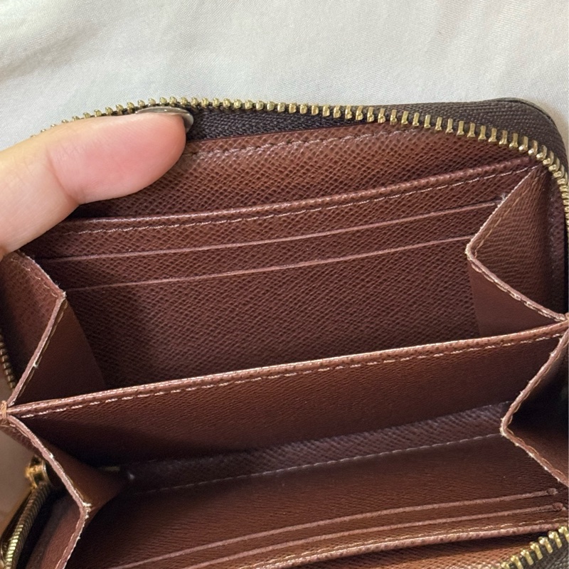 LV老花拉鏈零錢包 ㄇ型零錢包卡夾-2