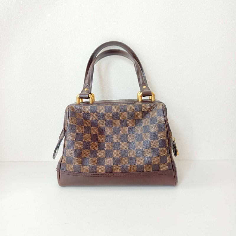 路易威登/Louis Vuitton 棕棋盤格中古款手提包-7
