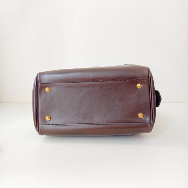 路易威登/Louis Vuitton 棕棋盤格中古款手提包-8