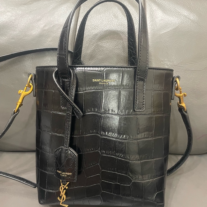 YSL鱷魚紋MINI托特包～-0