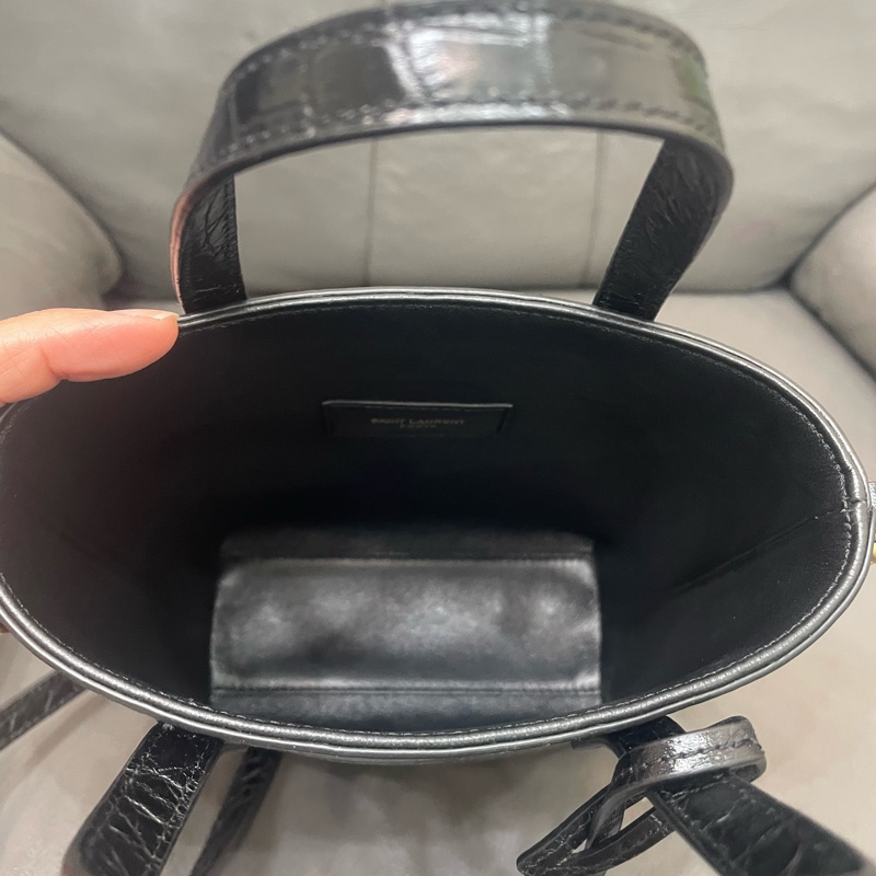 YSL鱷魚紋MINI托特包～-5