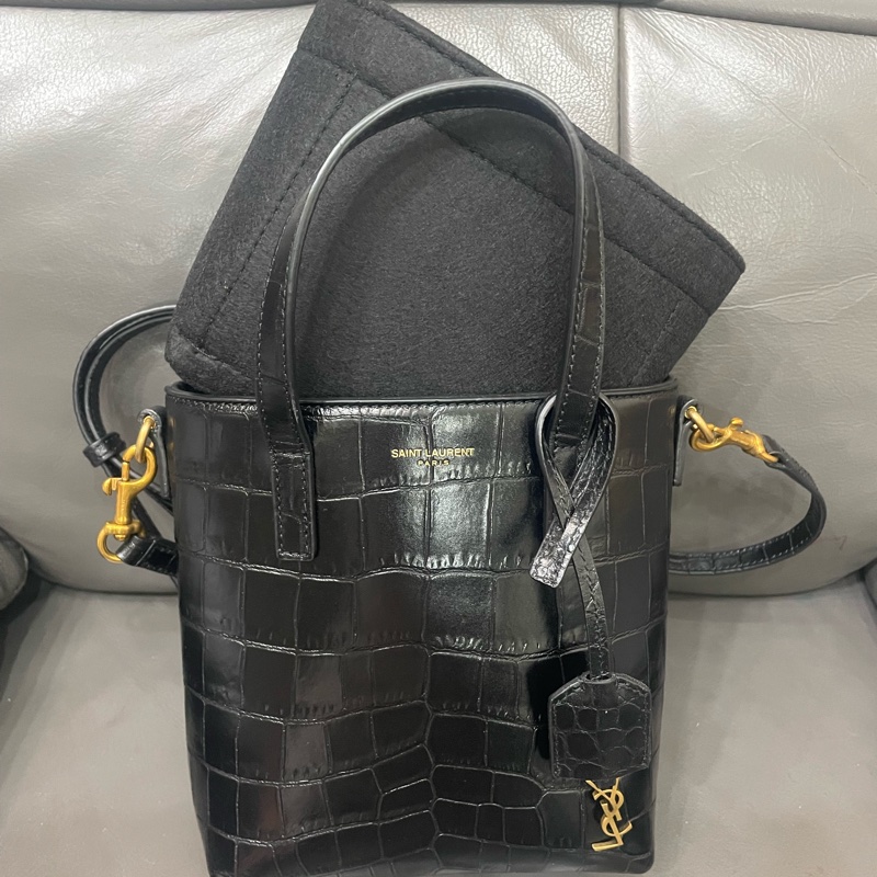 YSL鱷魚紋MINI托特包～-6