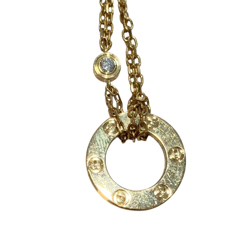 CARTIER 卡地亞 B6038300 LOVE BRACELET 18K 手環 YG 鑽石-2